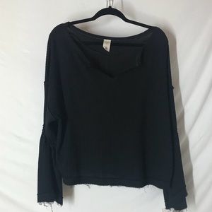 New! Free People Dahlia Thermal Black M